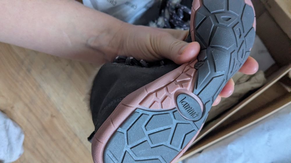 Kozaki skórzane barefoot  bliźniaczki