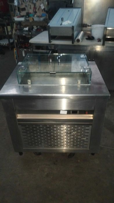 Vitrine refrigerada para carne ou peixe