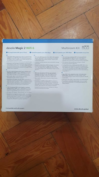 Devolo Magic 2 WiFi 6 Multiroom Kit (3 adaptadores)  Como Novo