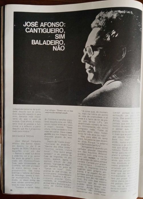 José Afonso	- - -		Flama	- - - - -	Revista