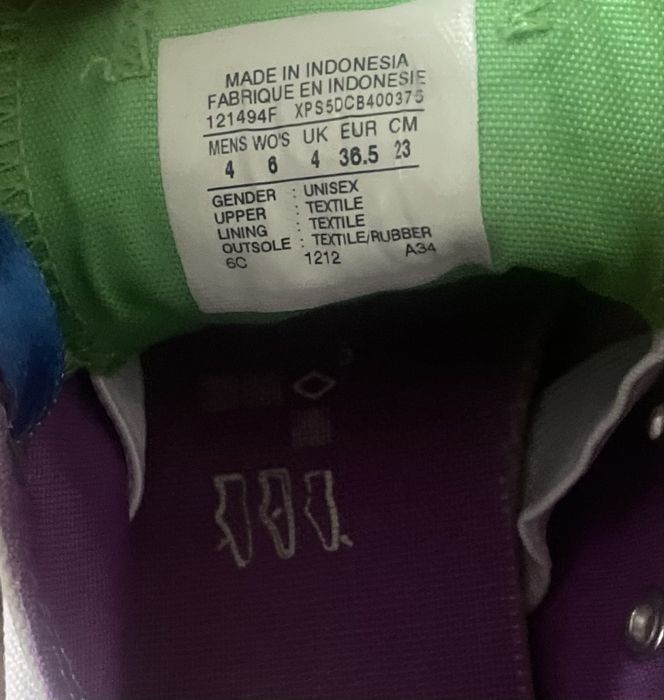 Trampki Converse All Star 36,5 białe tęczowe