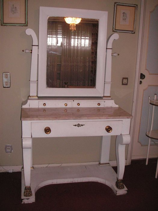 Lacados Luis XVI - Móvel c Pedra Mármore, Roup/Estante, Mesas, Cadeira