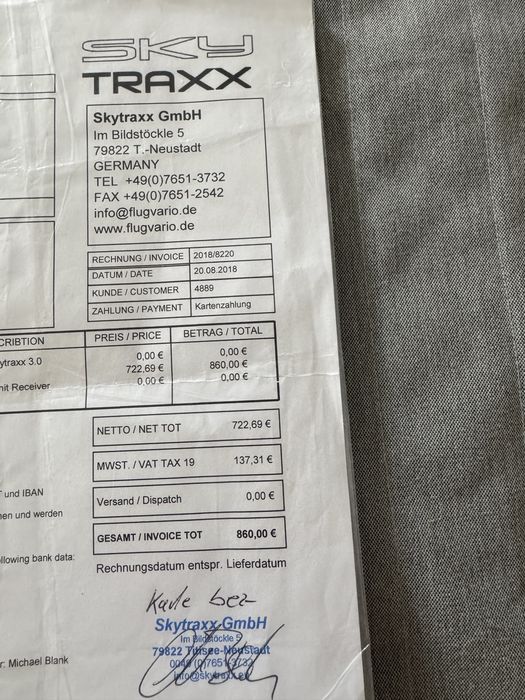 Sprzedam wariometr wario SkyTraxx 3.0 Stan jak nowy Bardzo dużo funkcji Beeper solarny w gratisie