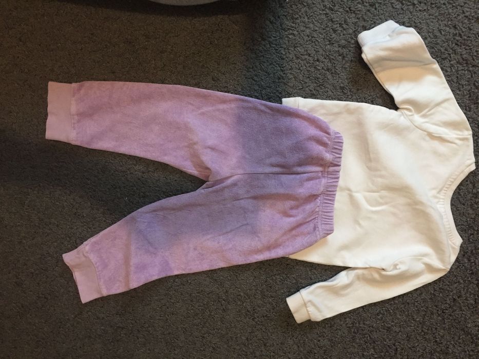 Zestaw jesienno-zimowy, bluza plus spodnie 74-80