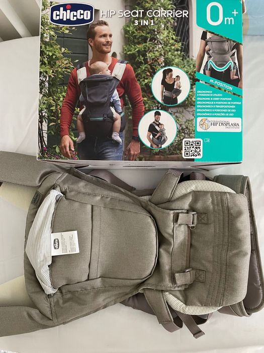 Marsúpio Chicco Hip Seat Bege – Novo / Nunca Usado (C/ Caixa)