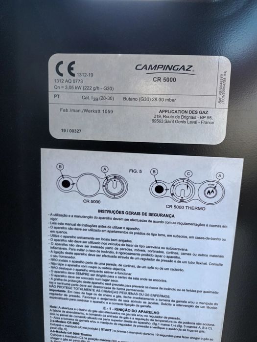 Aquecedor grande Campingaz