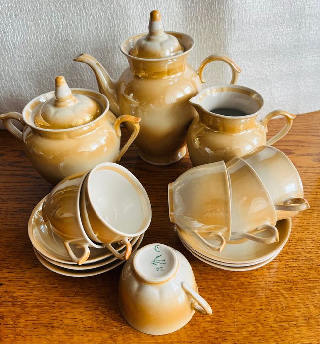 Вінтажний порцеляновий кавовий сервіз. Довбиш.