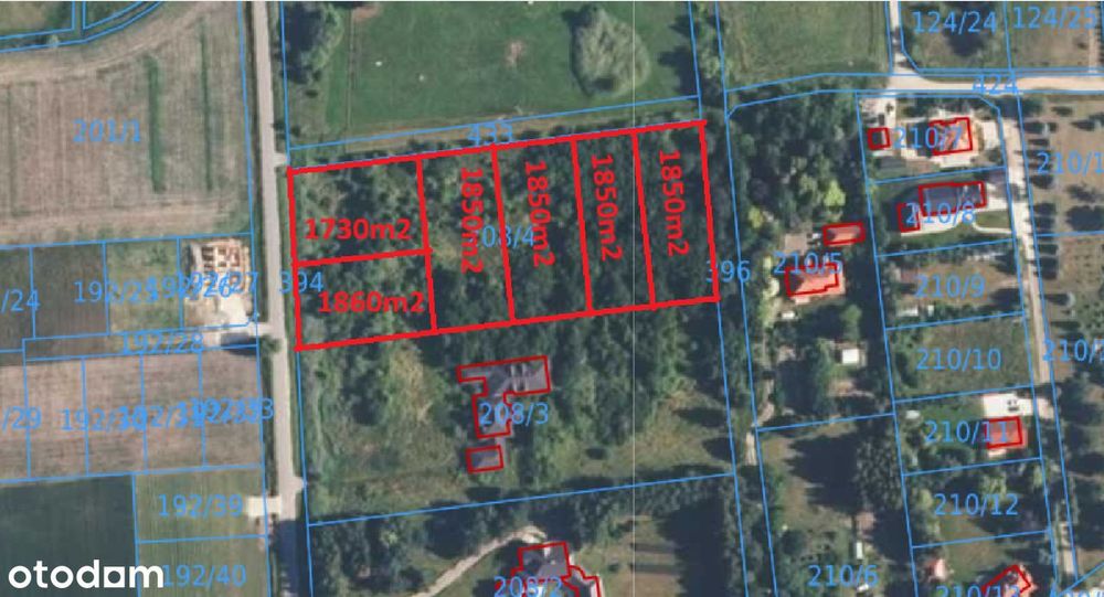 Działka siedliskowa 1850 m², blisko lasu - Widok 2