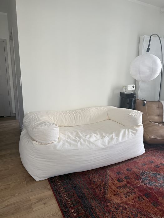 Sofa Biala Fluffy Sklum