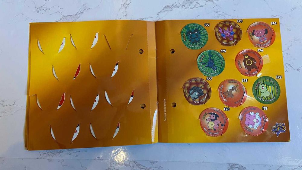Caderneta Pokemon Tazos 3 + Tazos