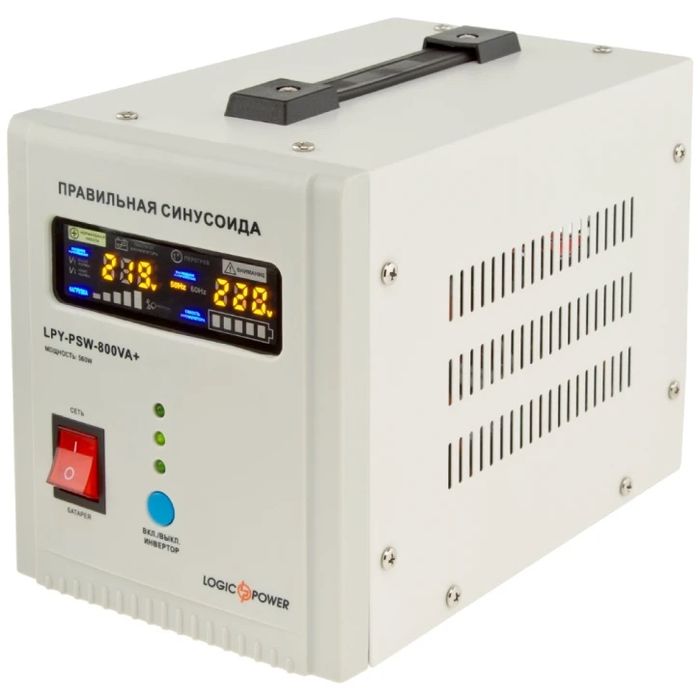 ДБЖ з правильною синусоїдою 12V LPY-PSW-800VA+(560Вт)5A/15A
