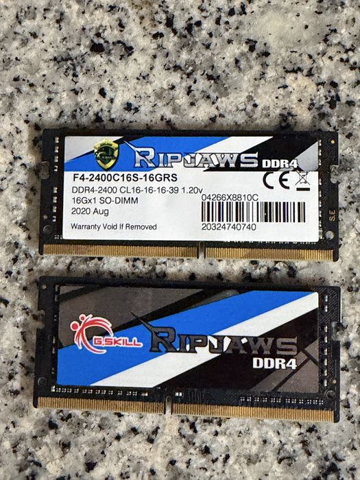 RAM G.Skill Ripjaws 16GB DDR4 2400MHz SO-DIMM