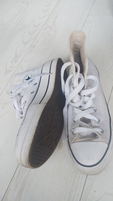Converse biale trampki za kostkę rozm.39