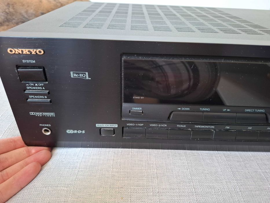 Amplituner wzmacniacz Onkyo TX-SV444 + przetwornik DAC + okablowanie