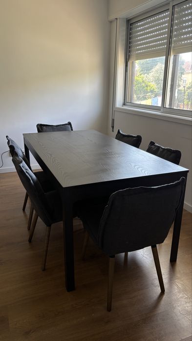 Mesa com 6 cadeiras ikea