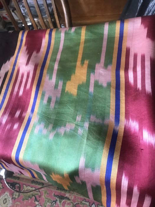 Узбекский натуральный шелк атласный