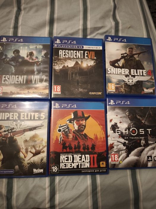 продам игровые диски на Sony PlayStation 4.