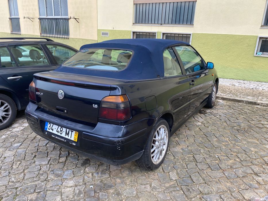 vw golf cabrio 1.6 para restauro