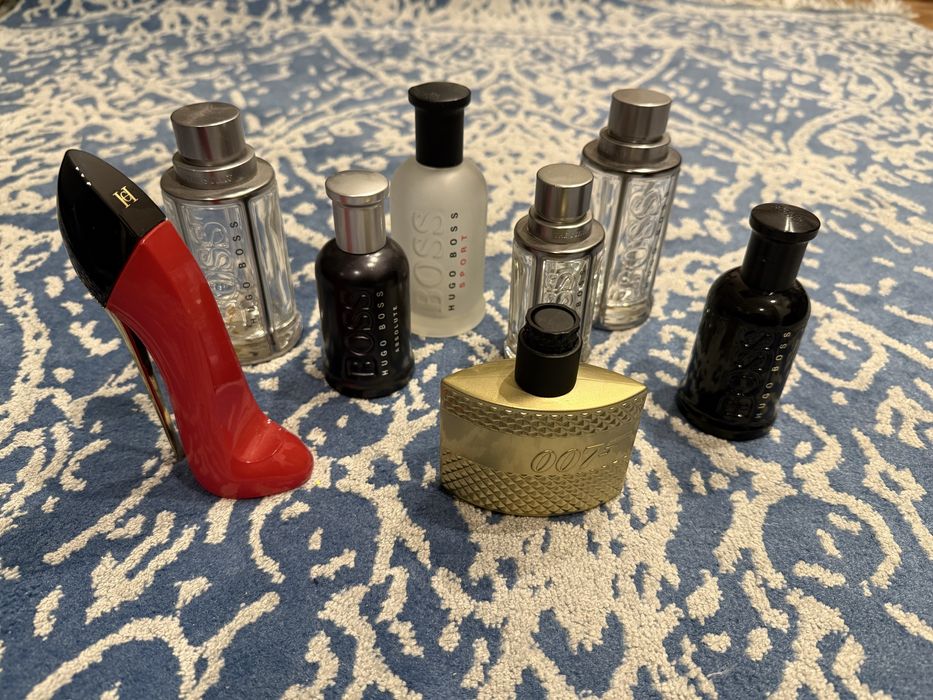 Flakony po perfumach hugo boss carolina herrera