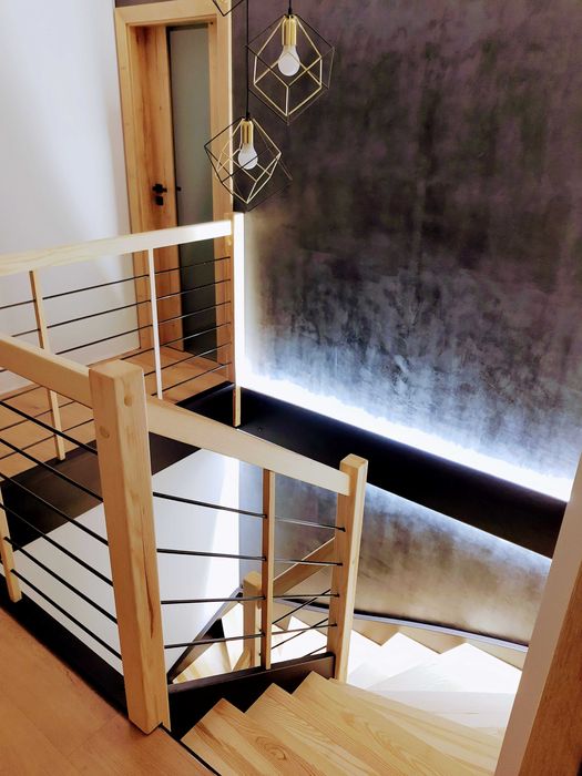 Schody Q debowe jesionowe Loft metalowe drewniane  Cala Polska i UE