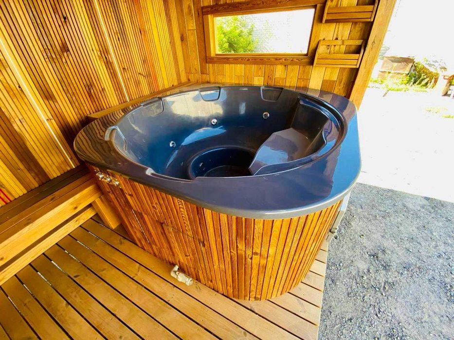 ЕКОГЛОГІЧНО! Чан! Баня! Джакузі! Спа-купелі! Баня з чаном джакузі!