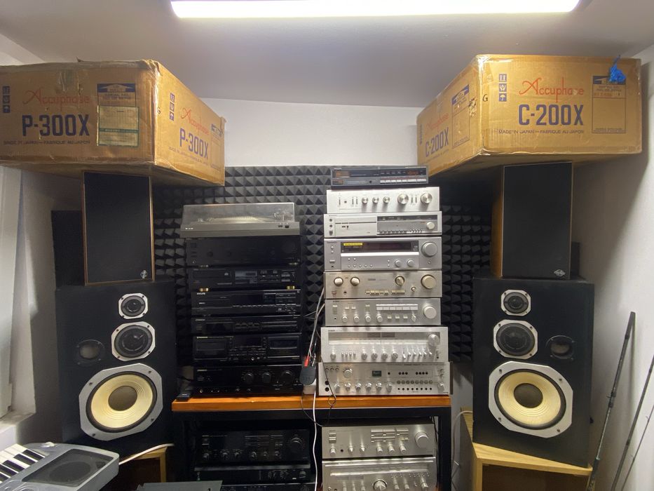 Kolekcja audio po serwisie z gwarancją, caly zestaw