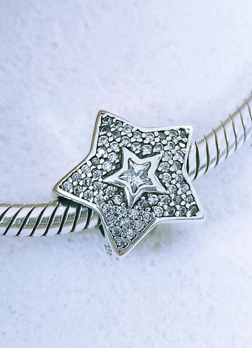 Gwiazdka charm's moduł s 925