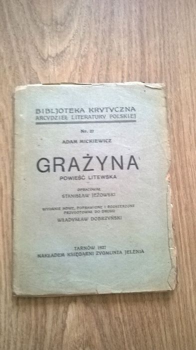 Mickiewicz Grażyna wyd 1927
