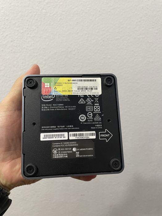 Топ Міні Пк Intel Nuc i5 7260u 8ddr4/256Nvme Win10 pro