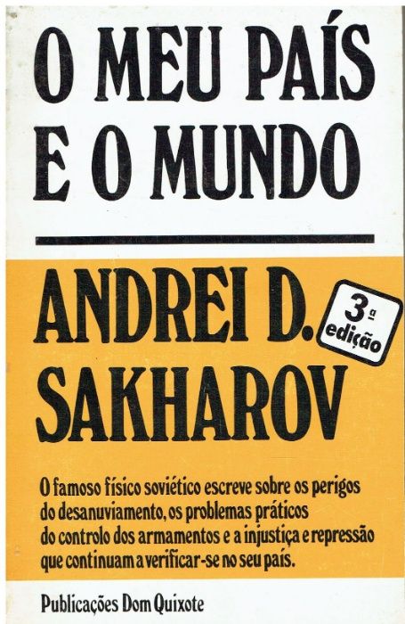 11222 O Meu País e o Mundo de Andrei D. Sakharov
