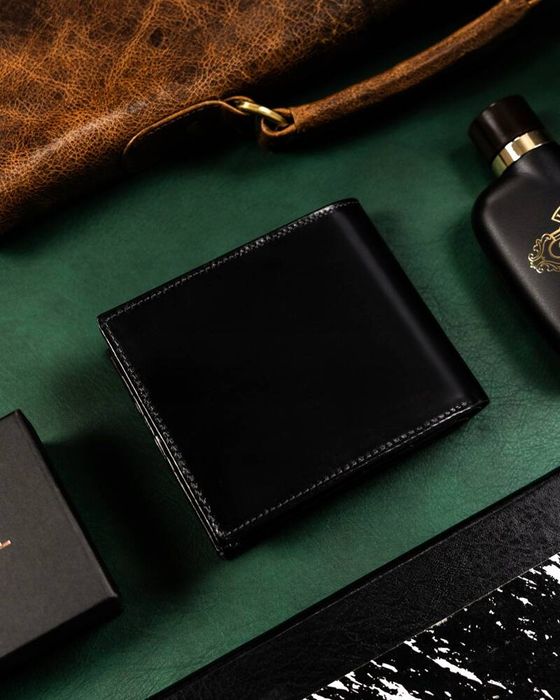 duży, skórzany portfel męski bez zapięcia - rovicky