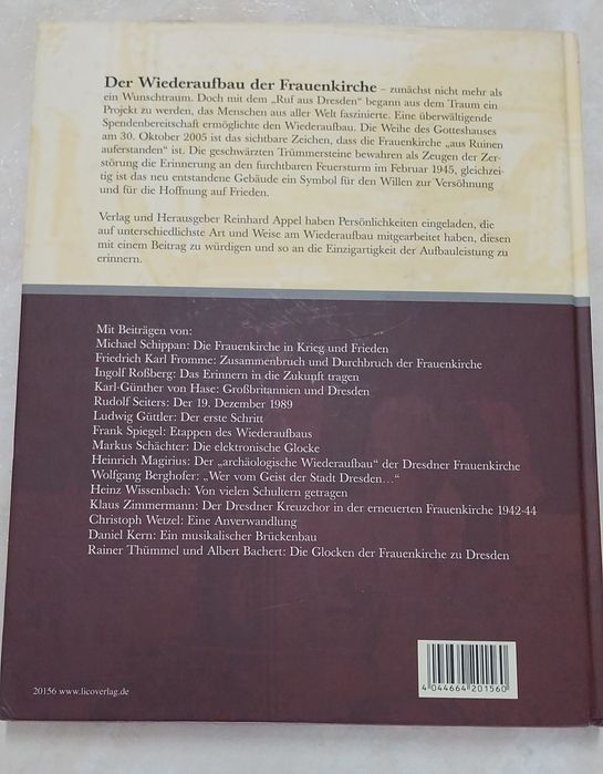 Livro alemão da Igreja de Dresden