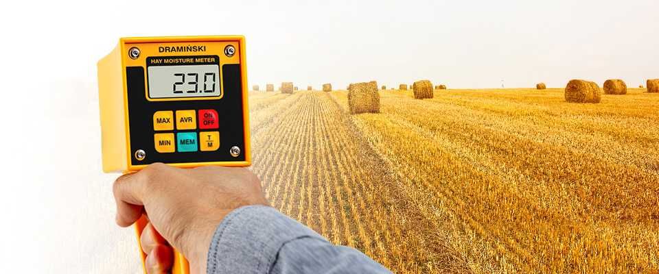 Tester do traw, miernik do pokosów, wilgotnościomierz Hmm Dramiński