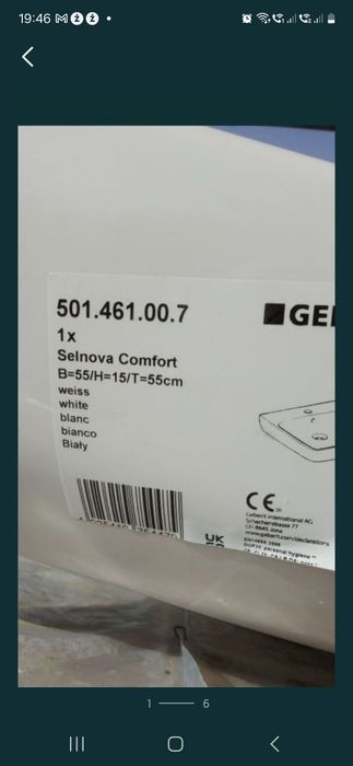 Geberit umywalka Selnova Comfort 55Cm