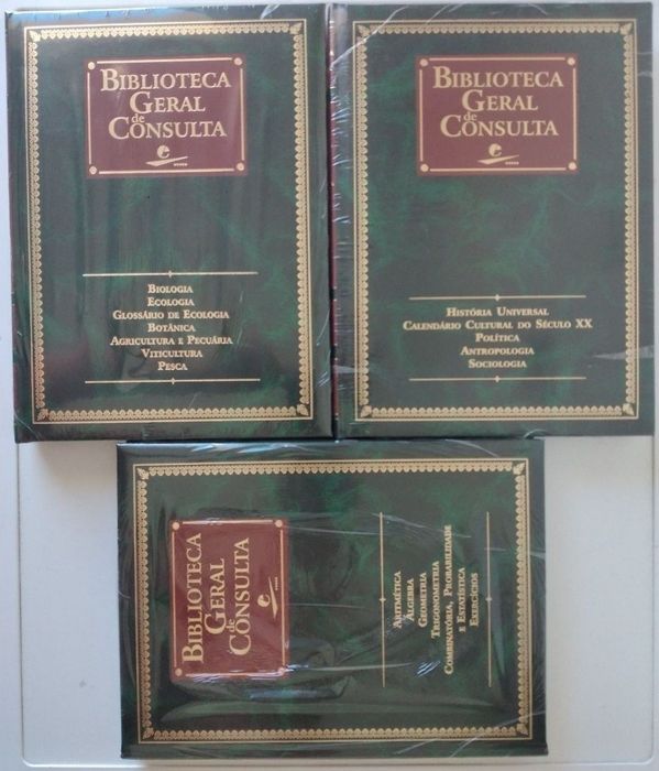 Biblioteca Geral de Consulta - 14 livros novos embalados na película e nas caixas originais