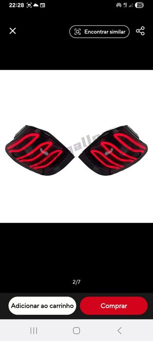 Farolins traseiras Chevrolet Captiva