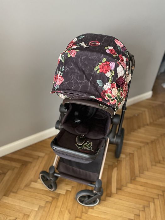Spacerówka i rama Cybex Priam Blossom Rose Gold