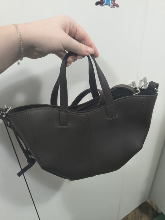 Сумка коричнева жіноча через плече