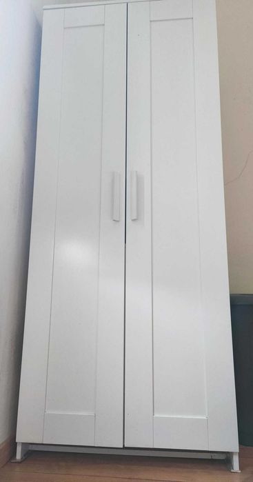 Roupeiro c/2 portas, branco, 78x50x190 cm