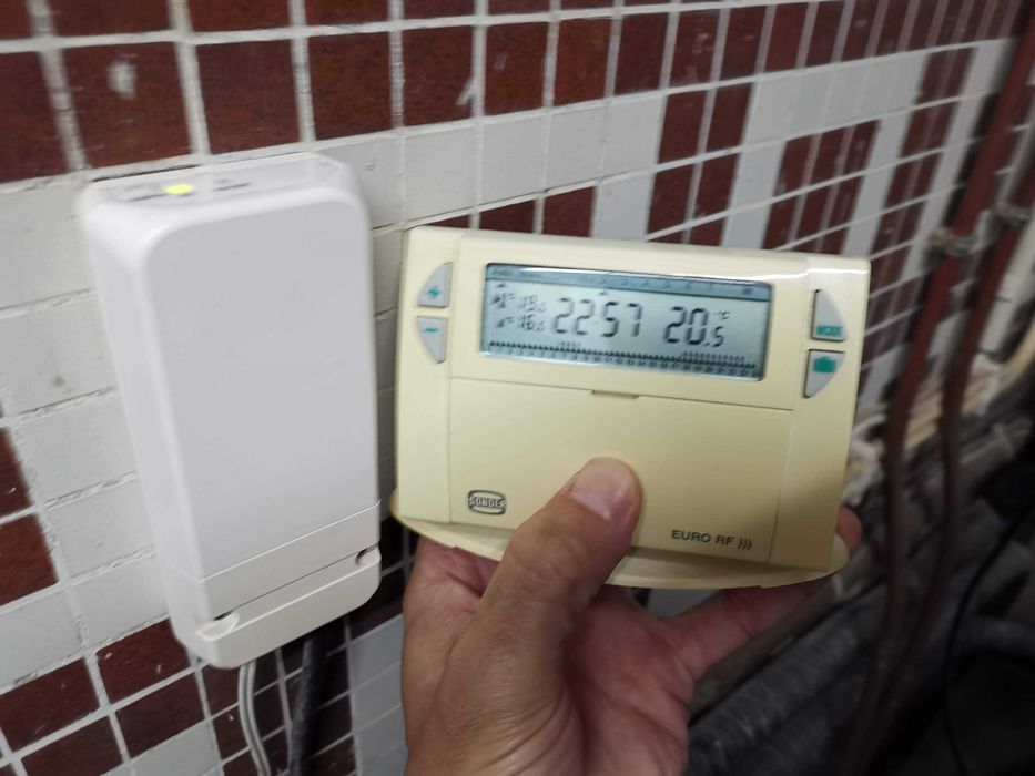 Crono termostato semanal RF - Via radio sem fios - Aquecimento