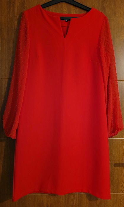 Sukienka świąteczna czerwona elegancka