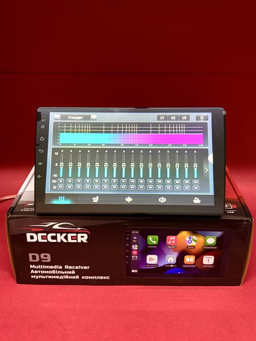 Decker D9-008 9/10” Android 14 8/128 DSP 4G CarPlay QLED магнітола