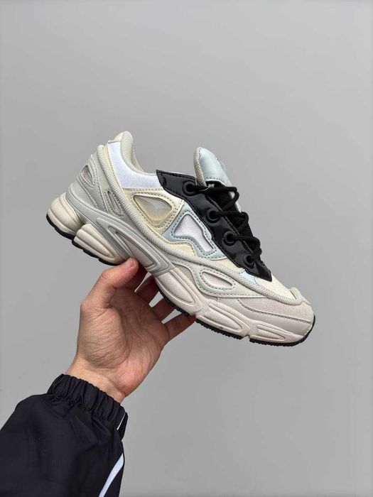 Кросівки Adidas x Raf Simons Ozweego White Beige / кроси Раф Сімонс