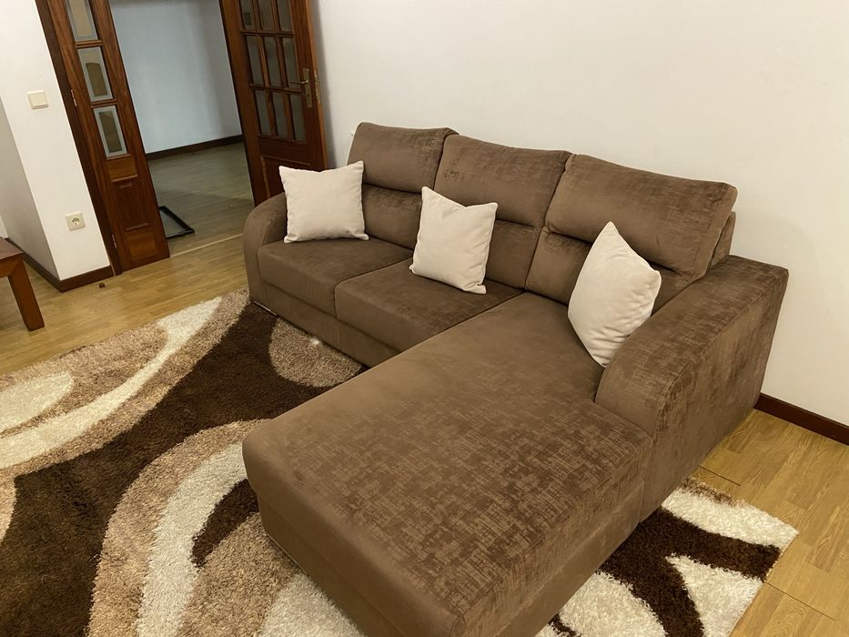 Conjunto sofa + estante/ movel tv + mesa centro