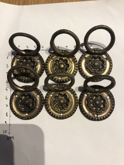 Conjunto de puxadores em latão