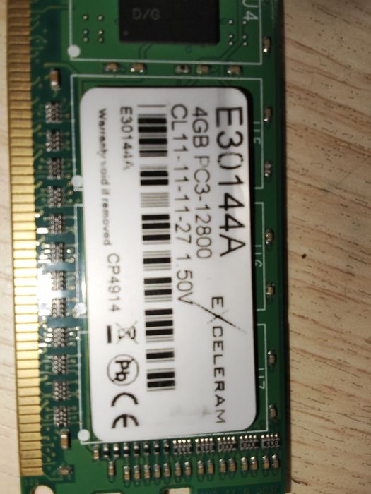 Оперативна пам'ять DDR3 extelegram на 4 ГБ, 1,5v