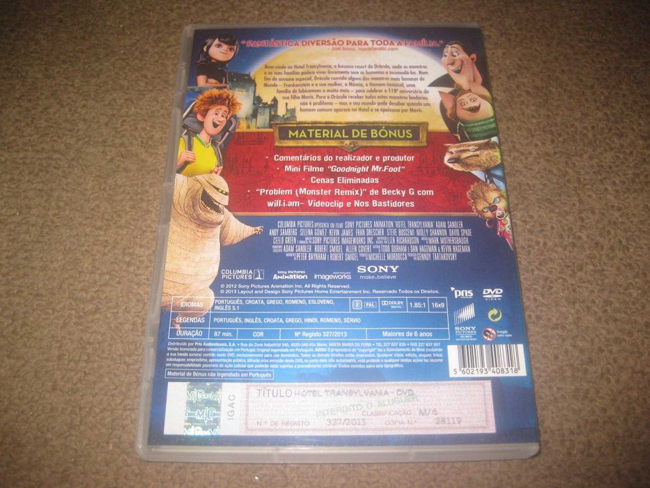 DVD "Hotel Transylvania"