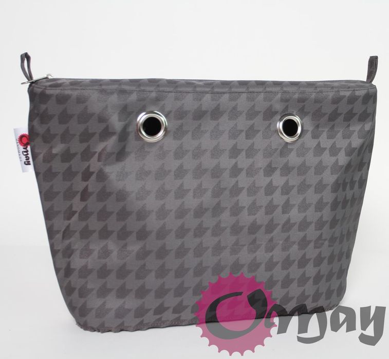 Grafitowy organizer do OBAG URBAN MINI pepitka 2 kieszenie VIP OMAY