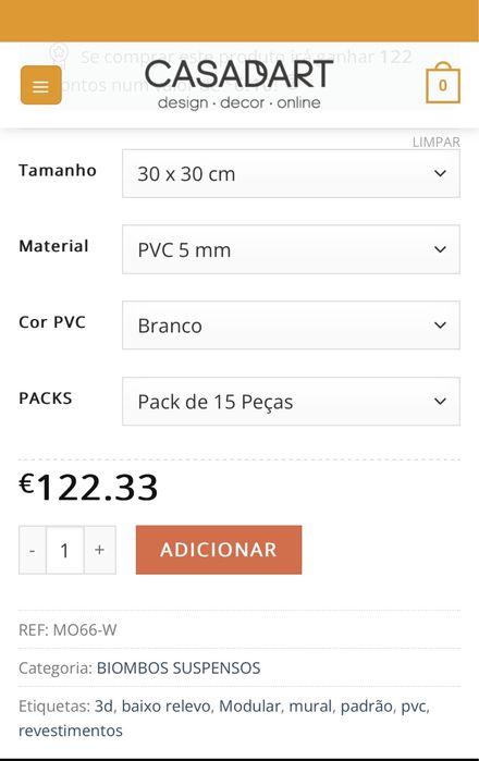 5 Peças de Biombos Suspensos