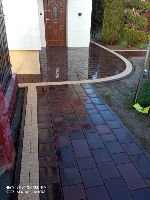 Brukarstwo, układanie kostki brukowej